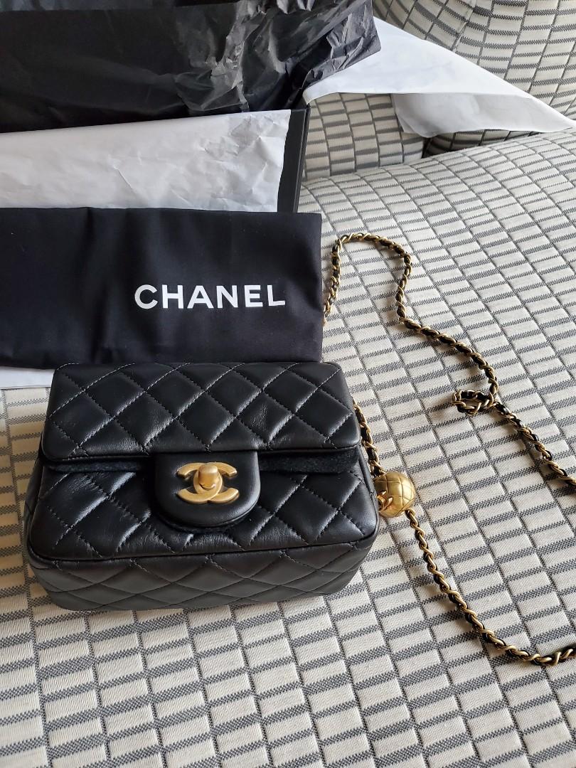 Chanel pearl crush mini bag, Women's Fashion, Bags & Wallets, Cross-body  Bags on Carousell