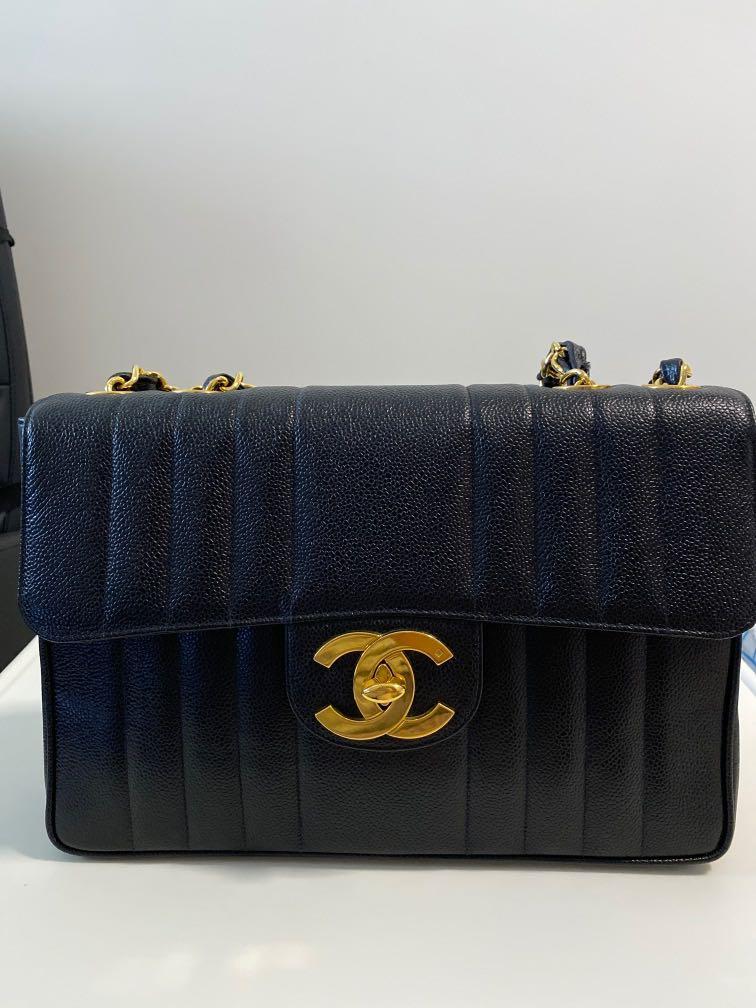 Chanel Vintage Mademoiselle Black Patent 2-Way Tote Bag in 24k Gold Plated  Hardware Series 3, Luxury, Bags & Wallets on Carousell