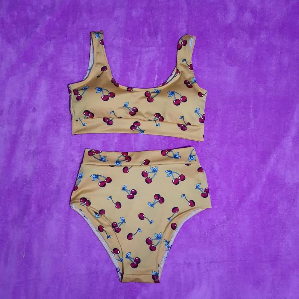 Cherry swimsuit bikini, Women's Fashion, Swimwear, Bikinis & Swimsuits