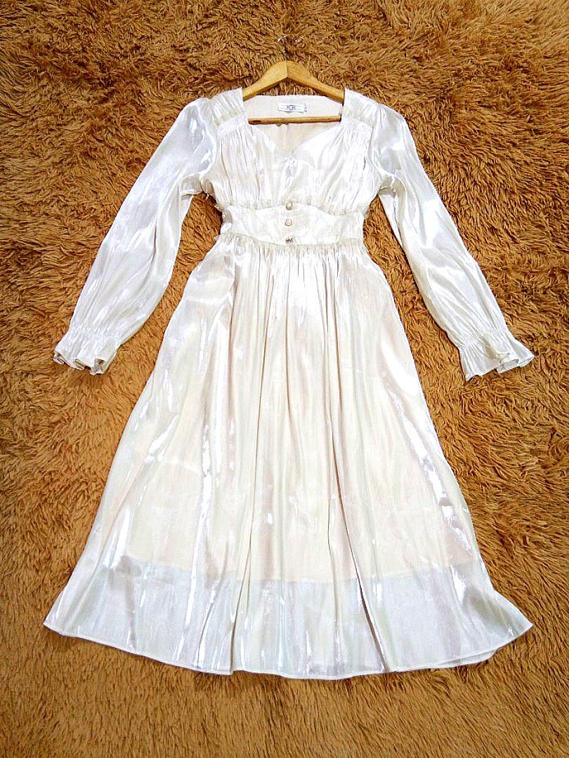 beige vintage dress