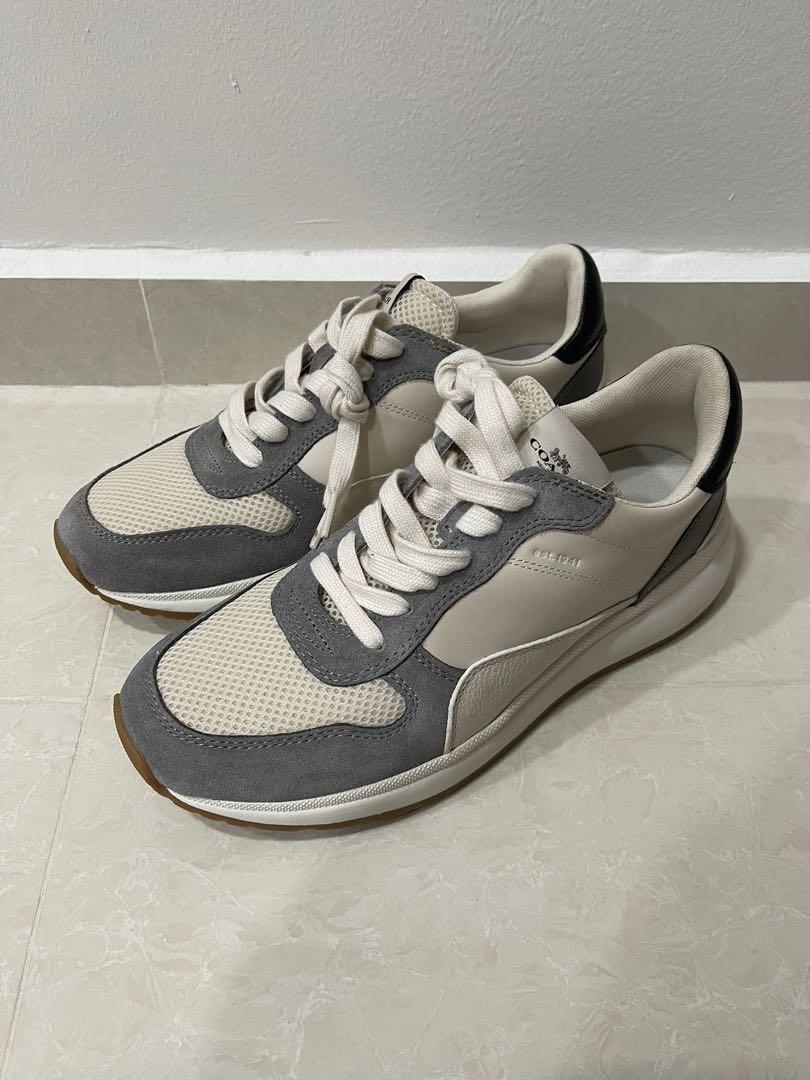 COACH SNEAKER TECH RNR US 9 GREY BEIGE WHITE PESTEL COLORS SHOE CNY NIKE JORDAN DUNK YEEZY NEW YEAR HYPEBEAST CHINESE CNY FORMAL CASUAL RUNNER DAD
