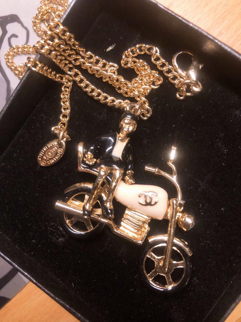 Coco Chanel Motorcycle Charm Necklace Luxury Accessories On Carousell