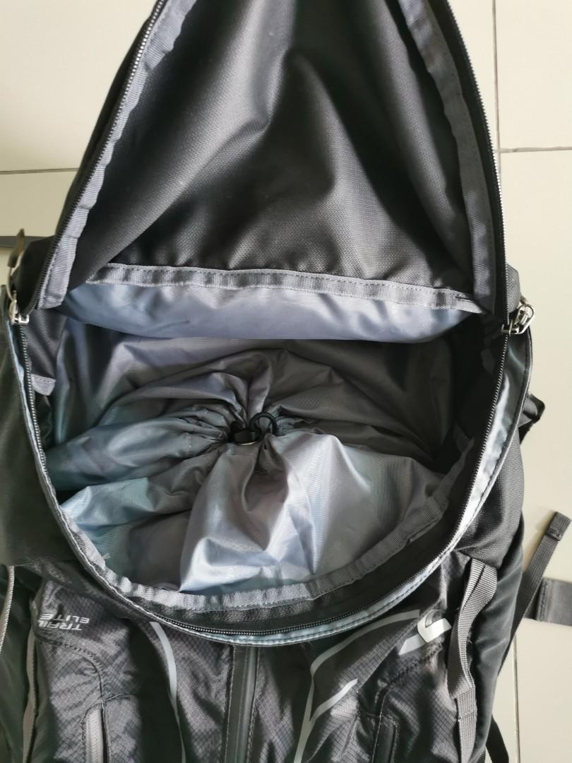 Trail elite 55l backpack top