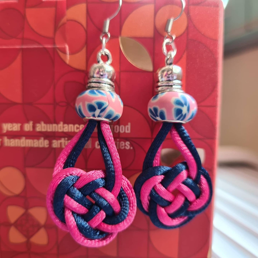 Chinese knot cheap earrings
