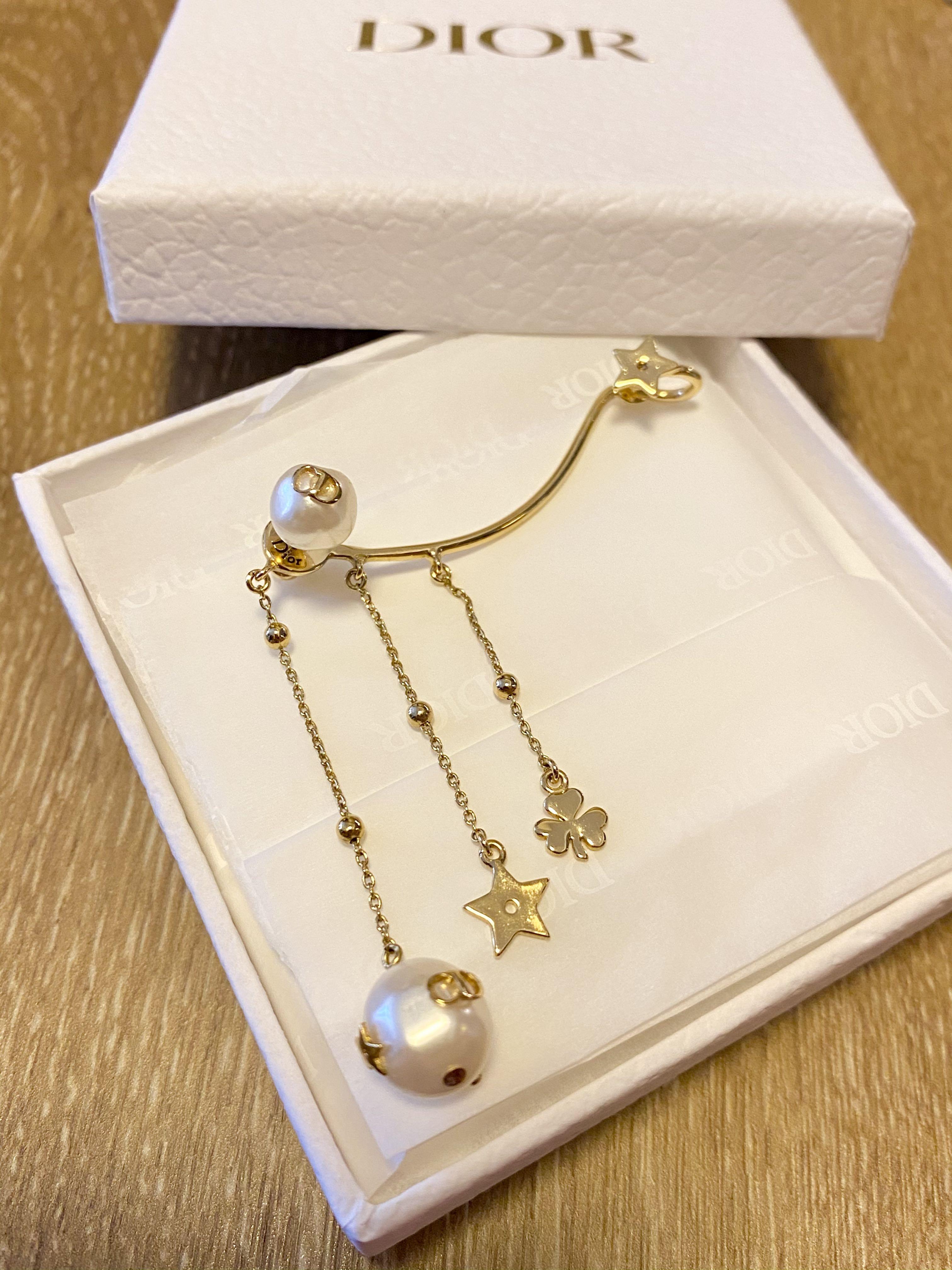 Dior shiny d earrings shop