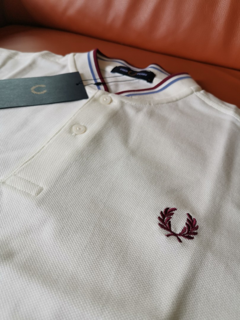 Fred perry bomber collar t shirt sale