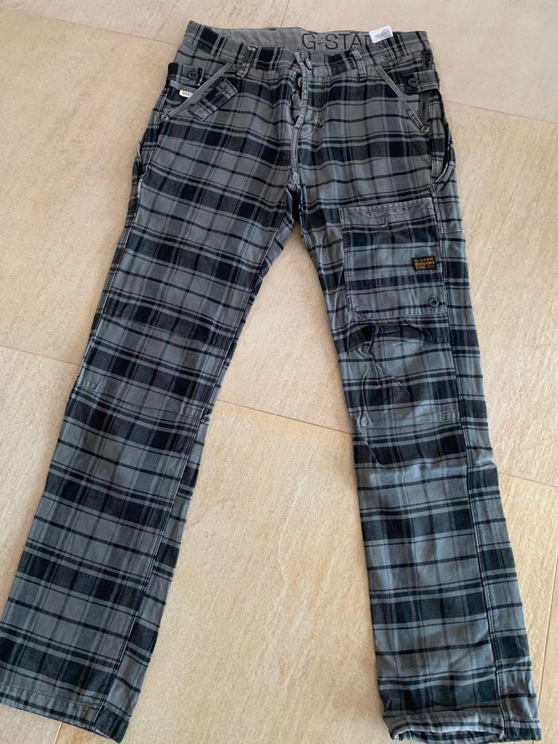 G star tartan pants cheap
