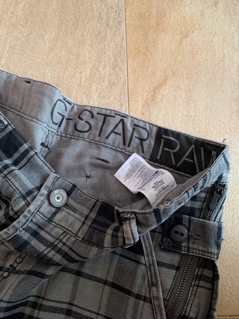 G star tartan jeans discount