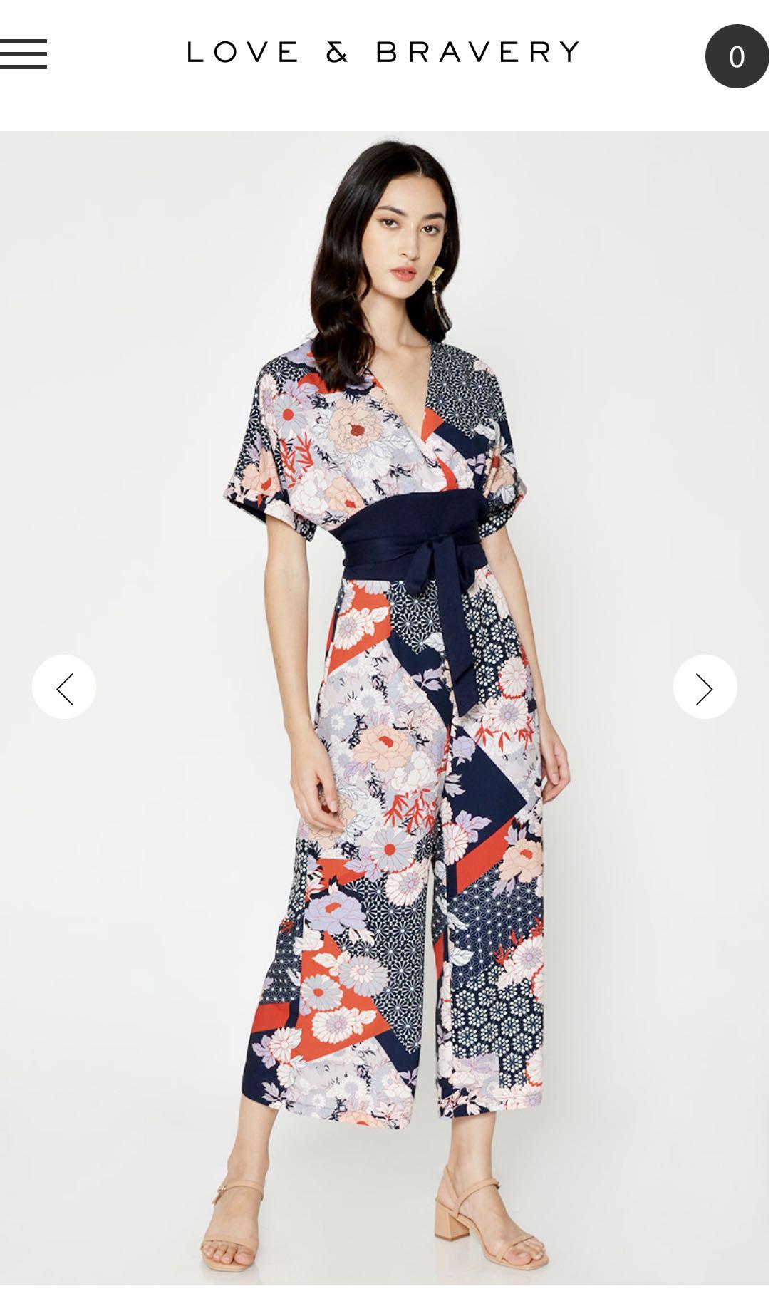 Hana sales floral jumpsuit
