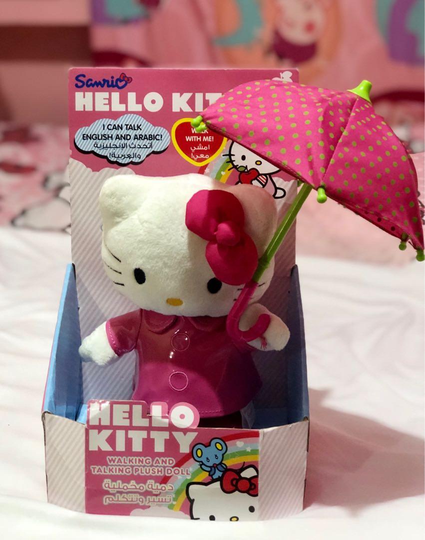 Hello kitty walking and talking doll (Category: Interactive Toys) located in Batangas. Submitted by zianneeeeeeee (Listing ID 1068126881, Image 1). Description: Hello kitty walking and talking doll Wala pong battery .