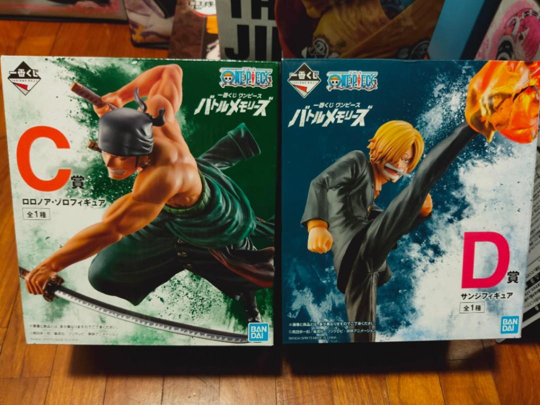 Ichiban Kuji One Piece Battle Memories Prize C D Zoro Sanji Toys Games Bricks Figurines On Carousell