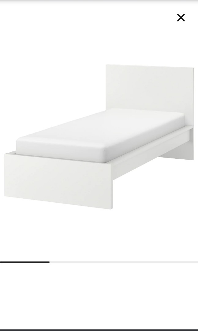 Ikea Malm Single Bed Frame Furniture, Is Ikea Queen Size Bed Standard