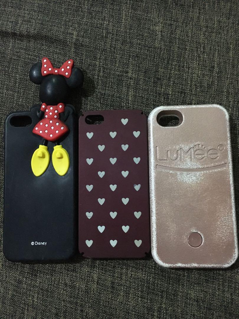 Iphone 5S/5C/SE cases! Take all for 400 only (Category: Cases & Sleeves) located in Mandaluyong City. Submitted by _rg123 (Listing ID 1068153093, Image 1). Description: The lumee case is original and still works!! Perfect for selfies. Bought it in the U.S.