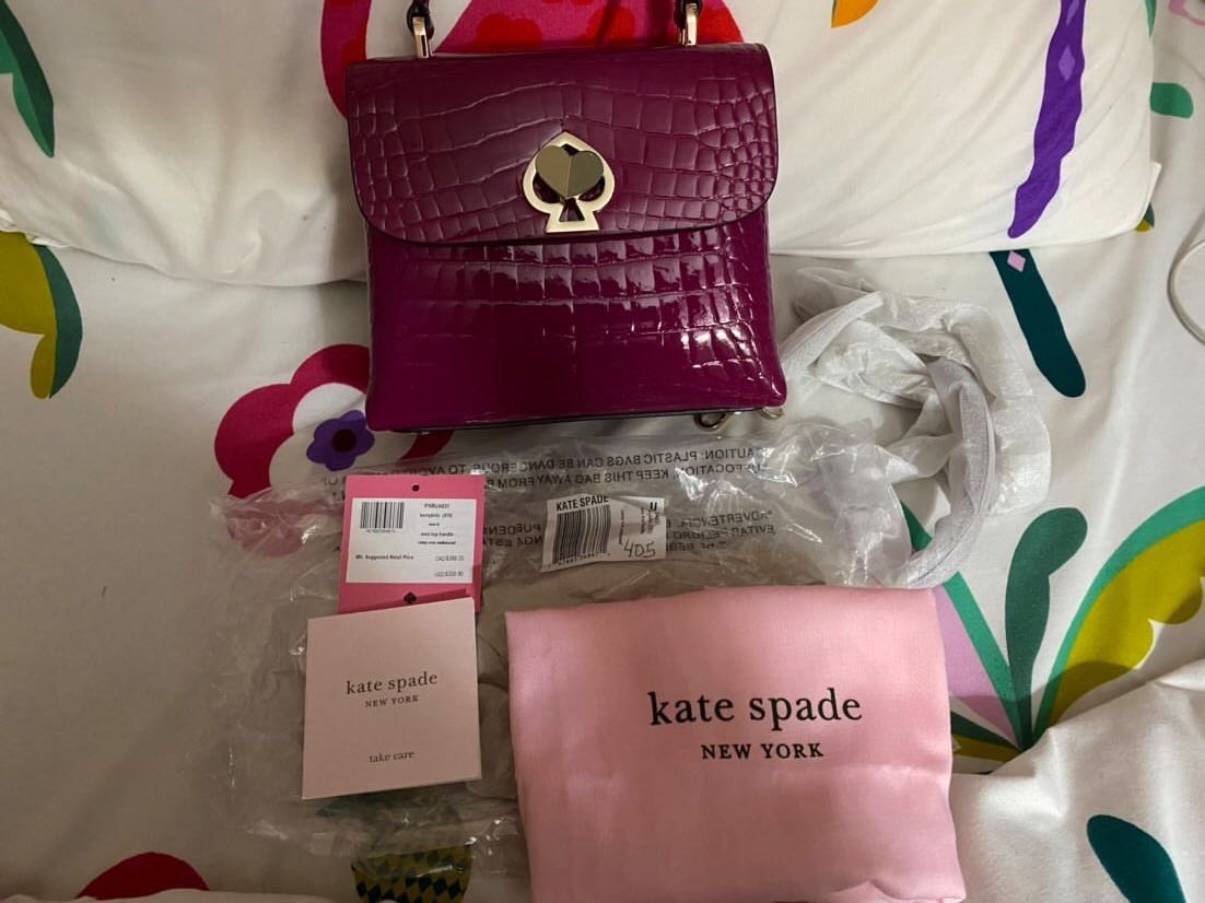 Katespade romy berry blitz Barang Mewah Tas Dompet di Carousell