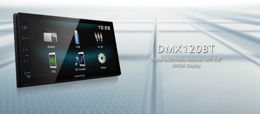 kenwood dmx120bt car stereo with bluetooth usb aux