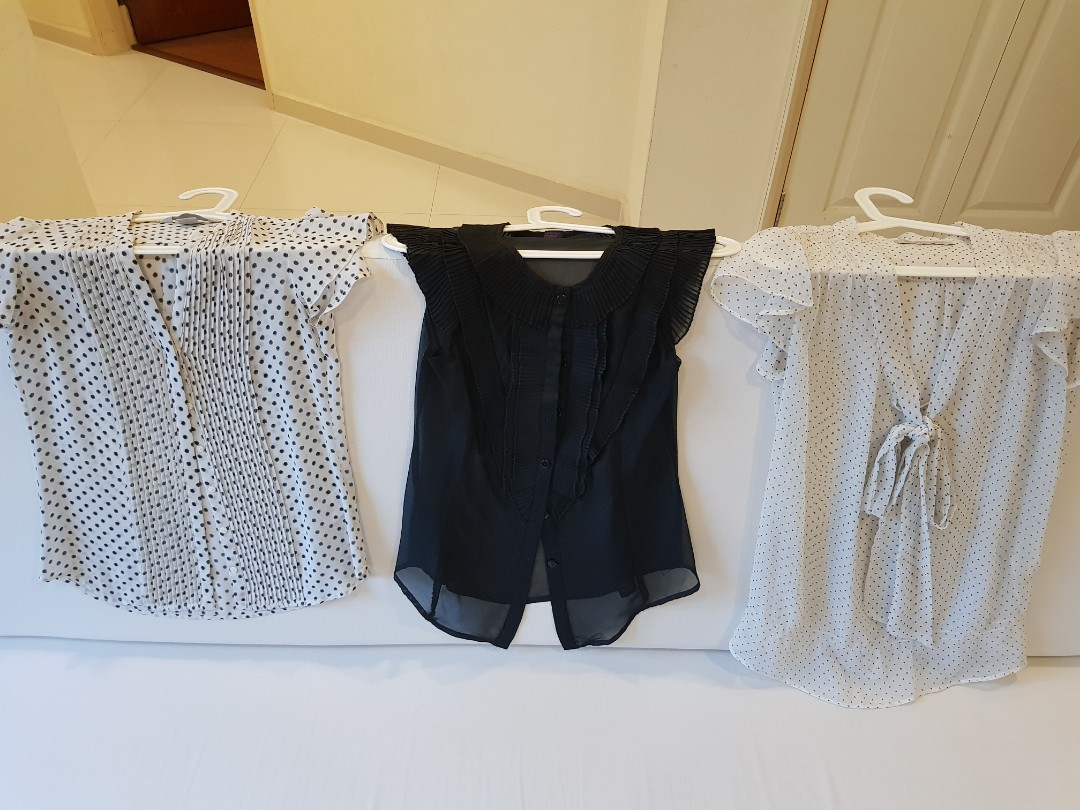 lace polka dot top
