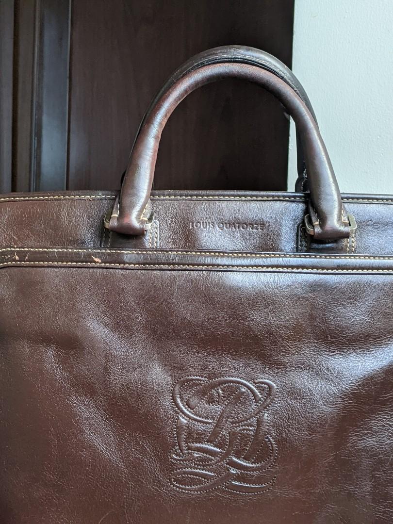Louis Quatorze, Bags, Vintage Louis Quatorze Leather Work Bag