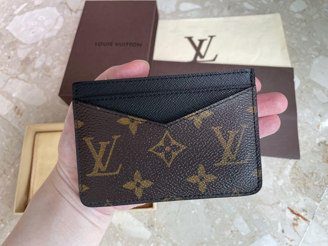 LV Black Monogram Card Holder, Luxury, Accessories on Carousell
