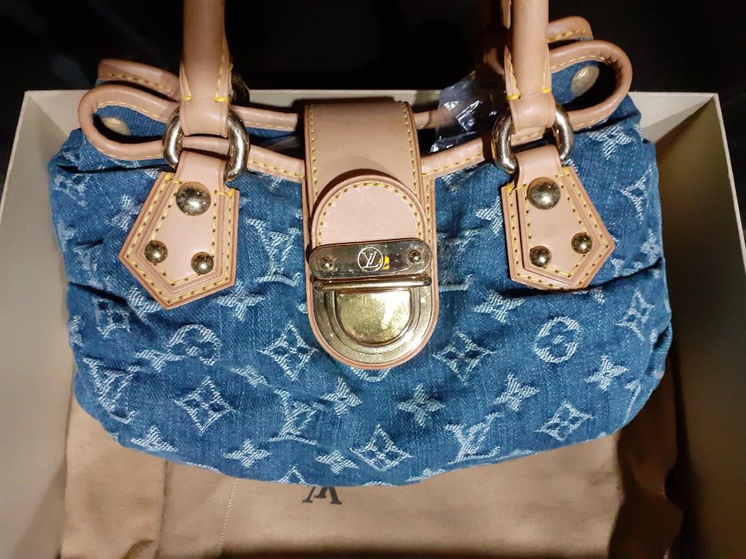 Louis Vuitton 2005 Pre-owned Pleaty Denim Handbag - Blue