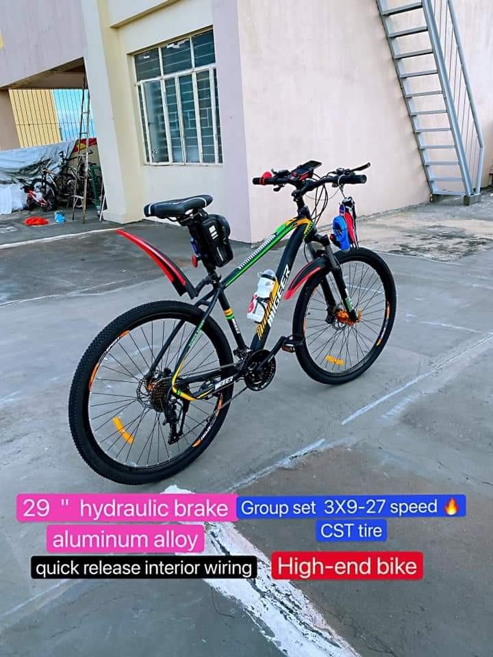 Migger (high-end ) (Category: Bicycles) located in Manila. Submitted by katejuarez1320 (Listing ID 1068149605, Image 2). Description: High-end brand High-end configuration 29＂hydraulic brake aluminum alloy Group set 3X9-27 speed 🔥CST tire Lockout Fork fork Lock shock quick release interior wiring High-end bike 🚴 Shimano Configuration shockproof L2WOO A5 SHIFTER PROWHELL CHAIN WHEEL LOCK OUT FORK ALLOY PEDALS ALLOY RIMS MIGGER SADLE ALLOY FRAME 