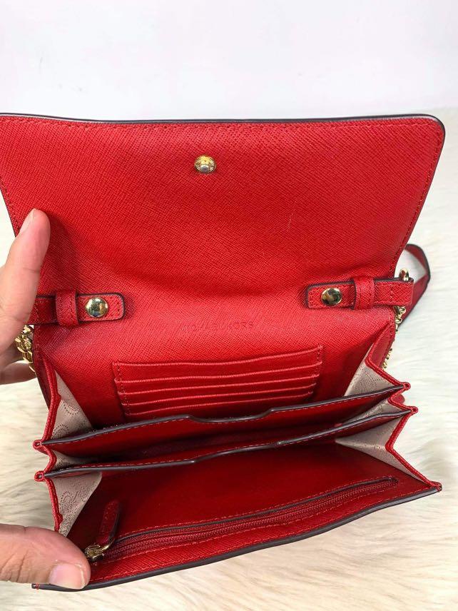 MK Cute Red Sling Wallet