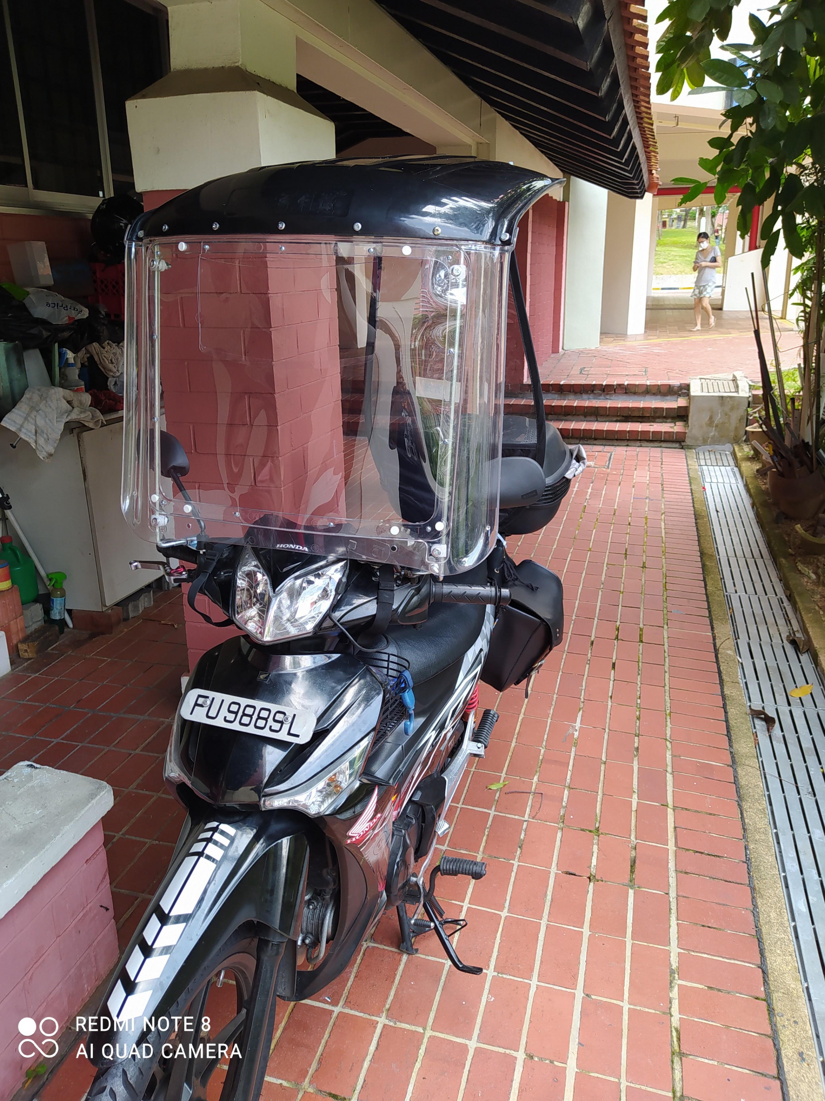 Motorcycle and scooter roof price not increase installation
