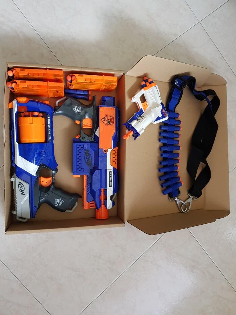 Download Nerf Bundle 3 Guns Ard 40 Bullets Hobbies Toys Toys Games On Carousell