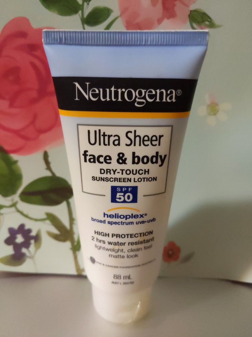 neutrogena face and body sunscreen