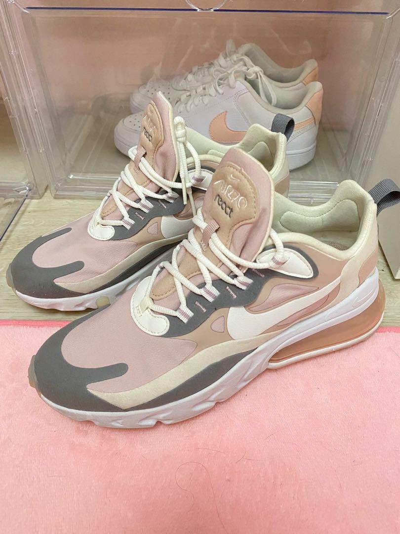 Nike air max 270 pink grey Women s Fashion Footwear Sneakers
