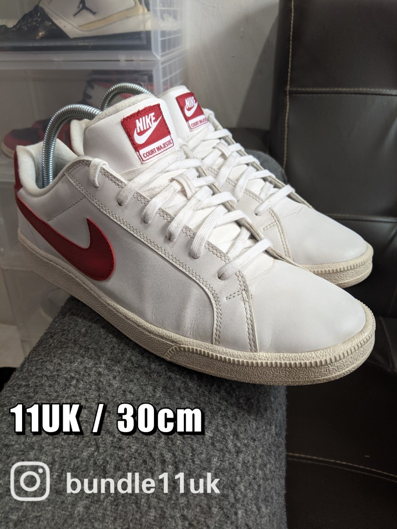 Nike Court Majestic Leather White Red 574236-169 US 12
