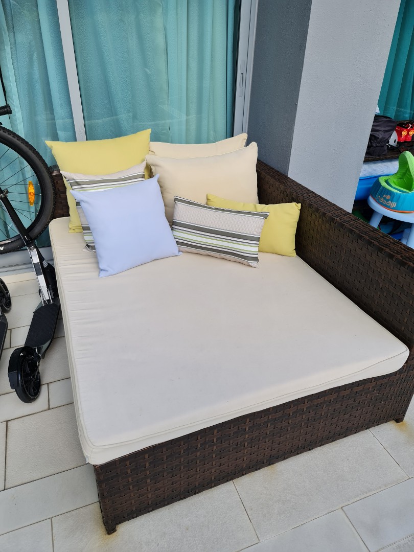 Outdoor waterproof Daybed with storage, Furniture & Home Living