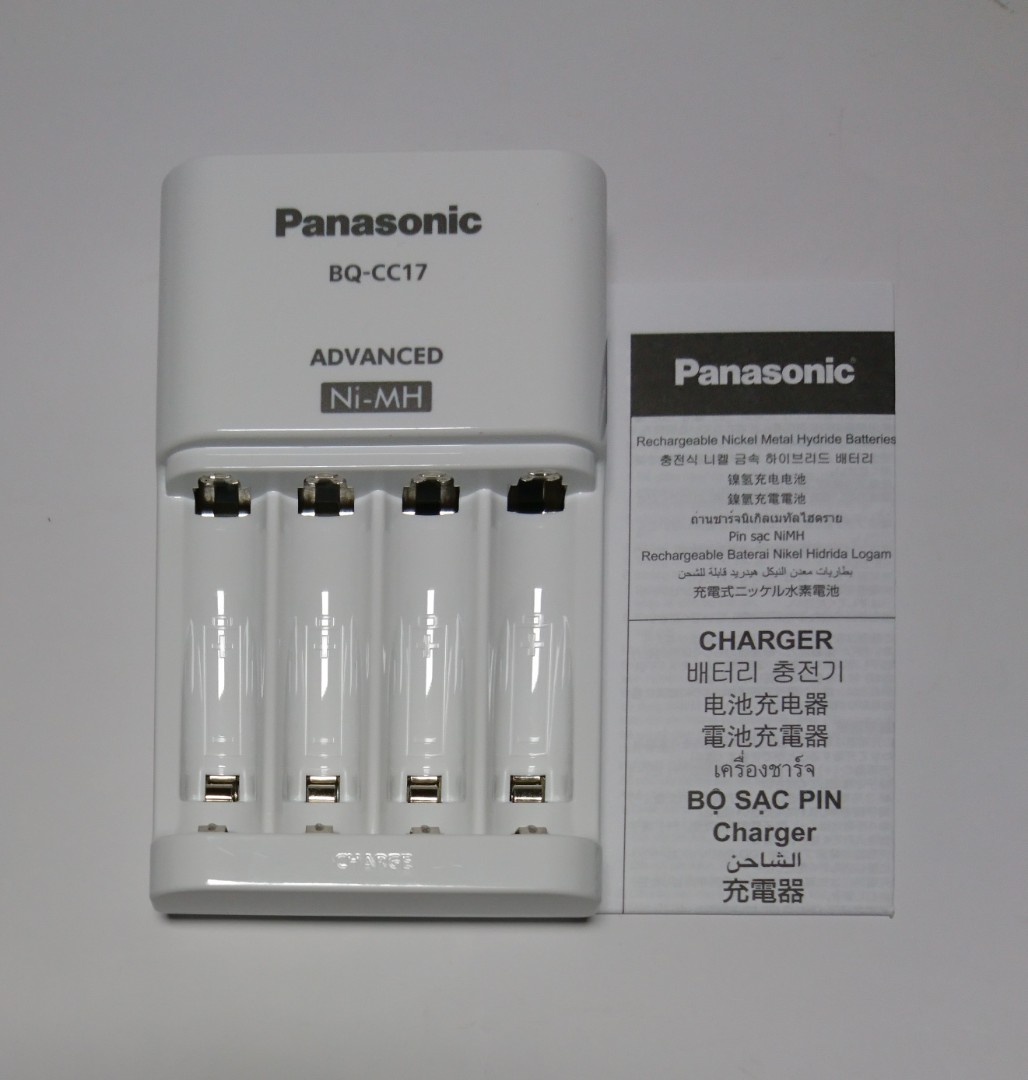 Panasonic BQCC17 鎳氫電池充電器, 相機攝影, 攝影配件, 腳架在旋轉拍賣