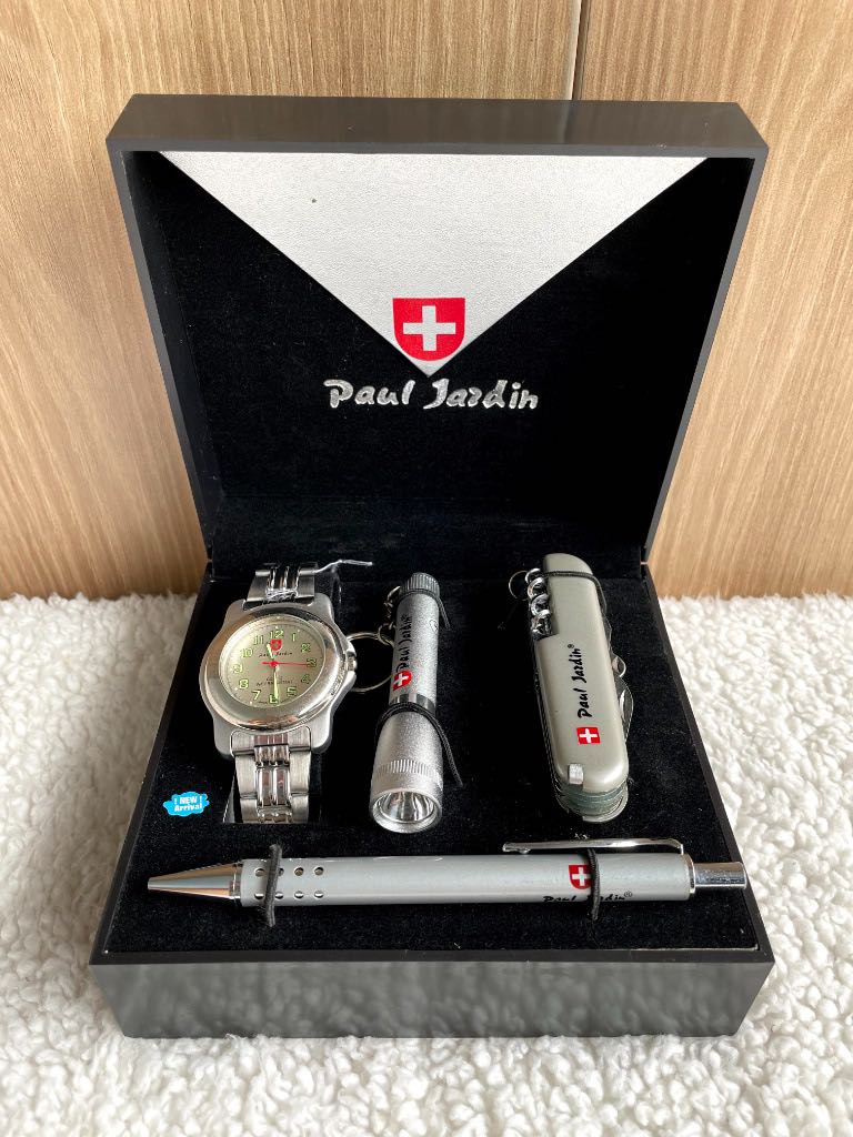 Paul Jardin Gentlemen Men s Watch Pocket Knife Pen Torch