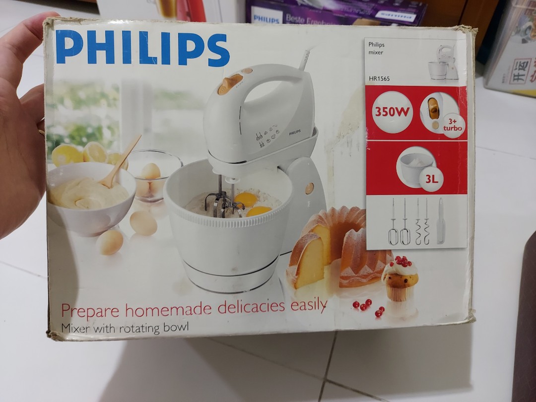 philips hand mixer with rotating bowl