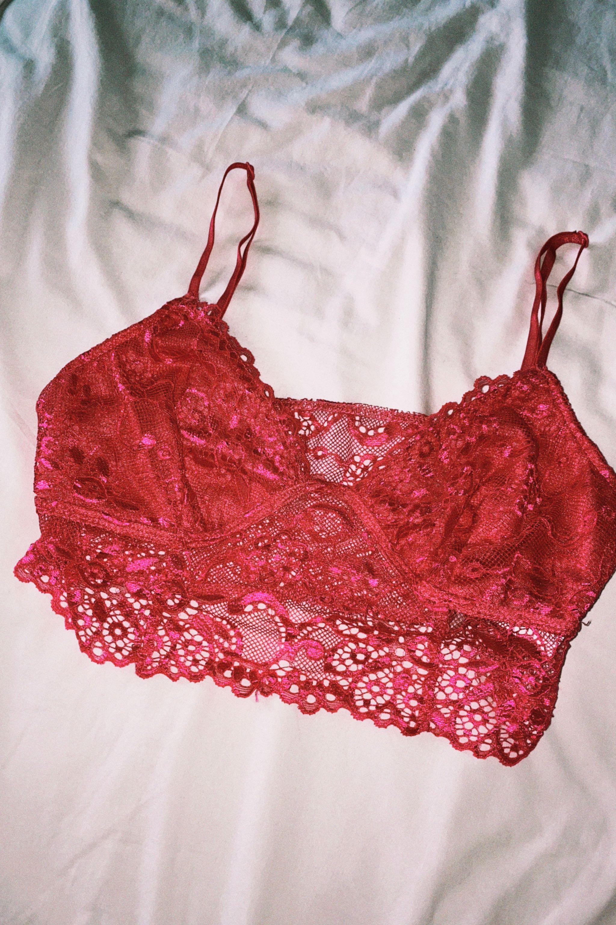 Pink red bralette Clearance
