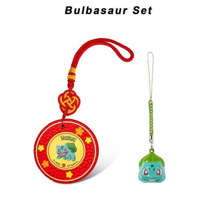 Bulbasaur Coin Pokemon SK Jewellery 999/ 24k Pure Gold Coin (Bulbasaur) + Pokémon ...