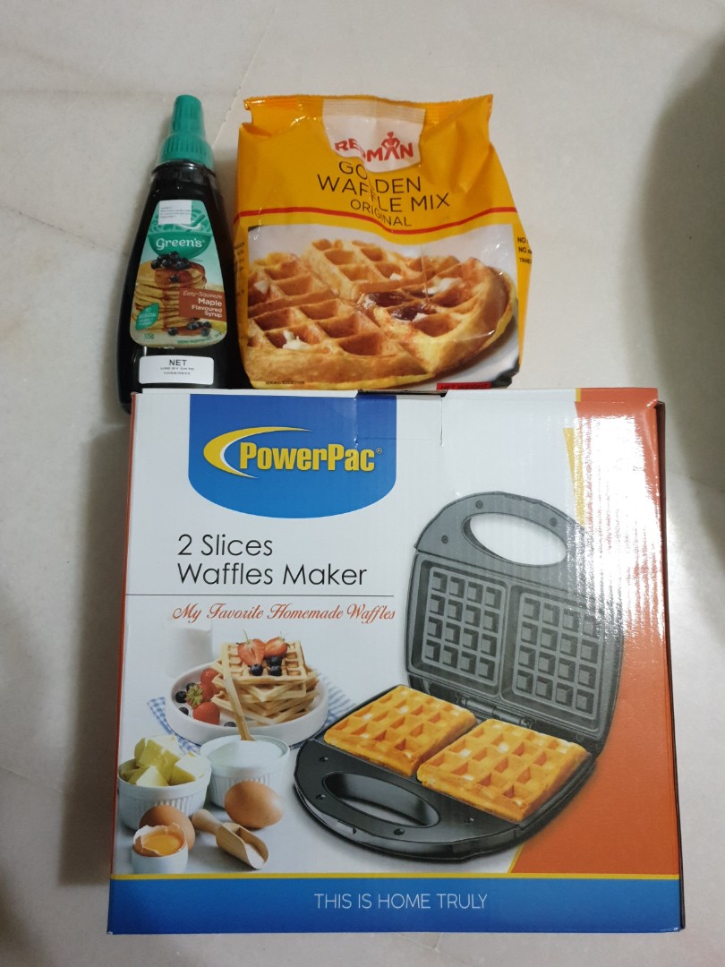 PowerPac 2 Slices Waffles Maker, TV & Home Appliances, Kitchen