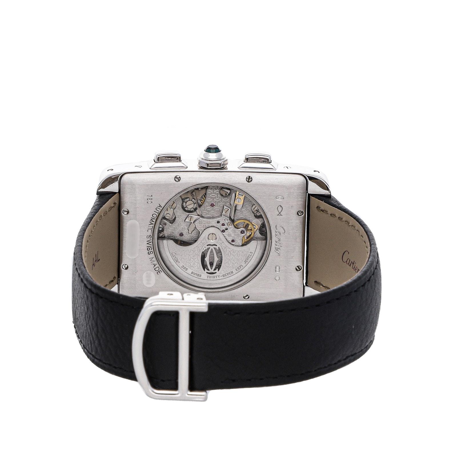 Pre-Owned Cartier Tank Americaine XL Chronograph W2609456