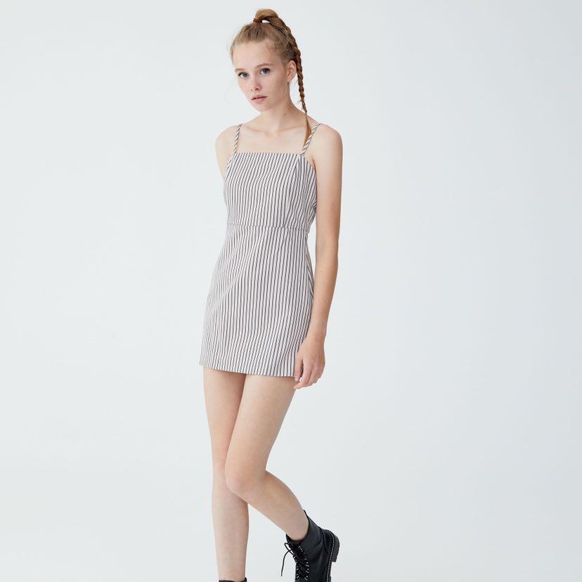 Pull and bear striped dress outlet