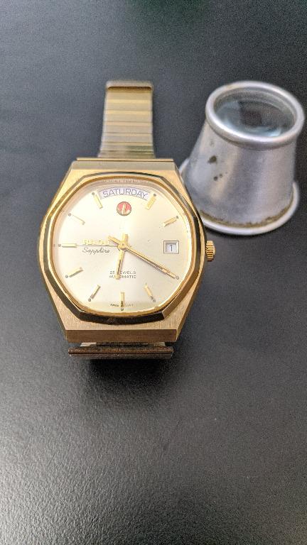 Rado Sapphire 25 Jewels Automatic Date Day Men s Fashion Watches