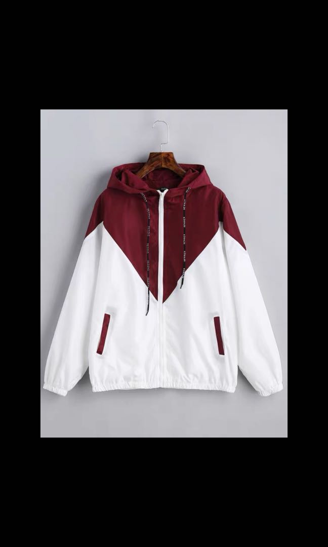 Red White Windbreaker