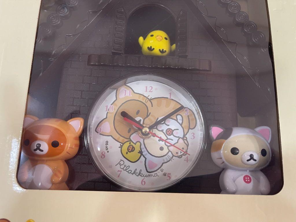 サンエックスリラックマ Moving clock ＆袖付き ブランケット