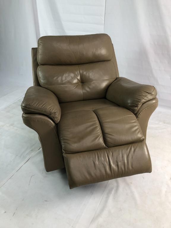 ROZEL Single Leather Recliner Armchair