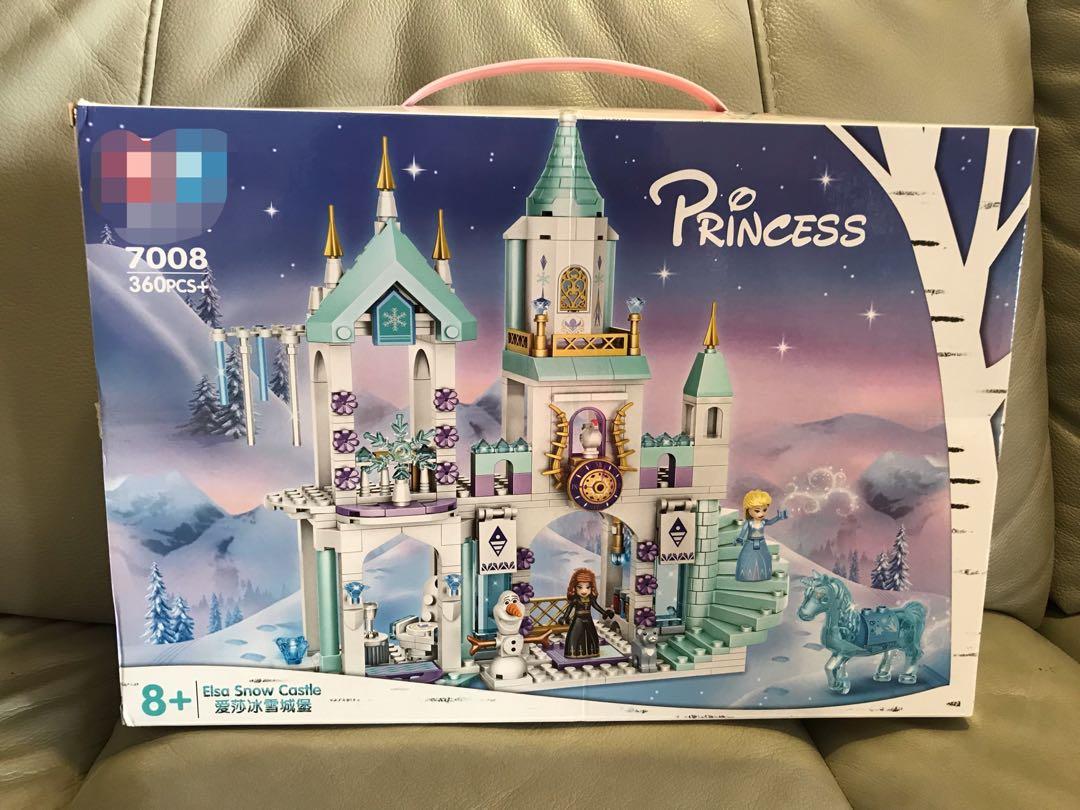 rs frozen elsa castle lego with figurines