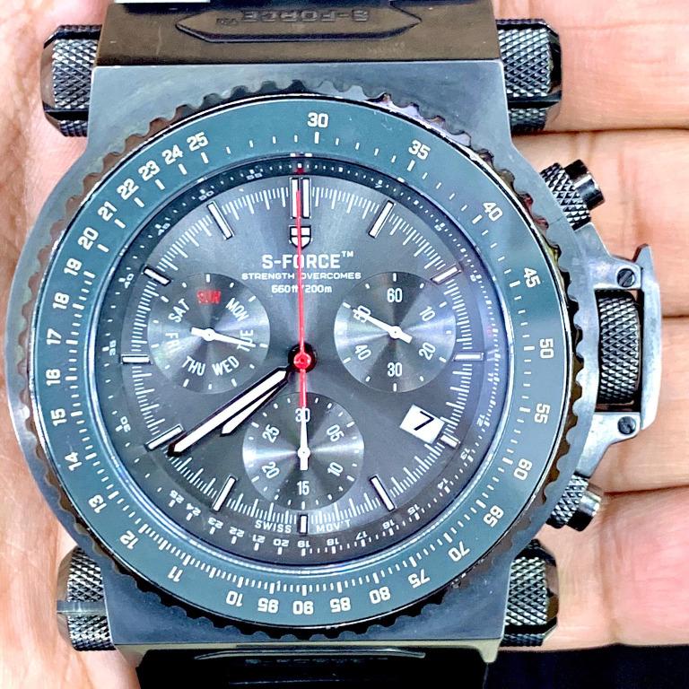 S FORCE WARHAWK WATCH CHRONO QZ DT BRAC