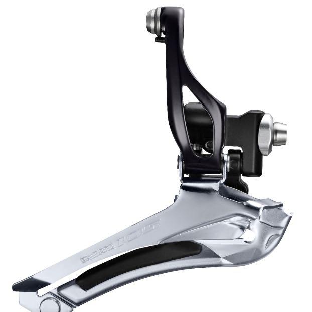 Shimano 105 Fd 5800 front derailleur braze on black. Tags road bike ultegra r8000 6800 r7000 9100 Dura Ace 11 speed cassette Giant TCR Cervelo Canyon Specialized merida Campagnolo sram carbon wheelse...
