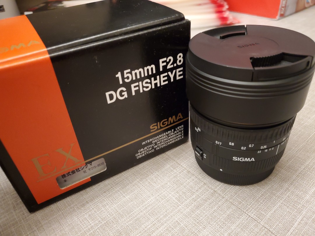 Sigma 15mm F2.8 DG Fisheye(Canon), 攝影器材, 鏡頭及裝備- Carousell