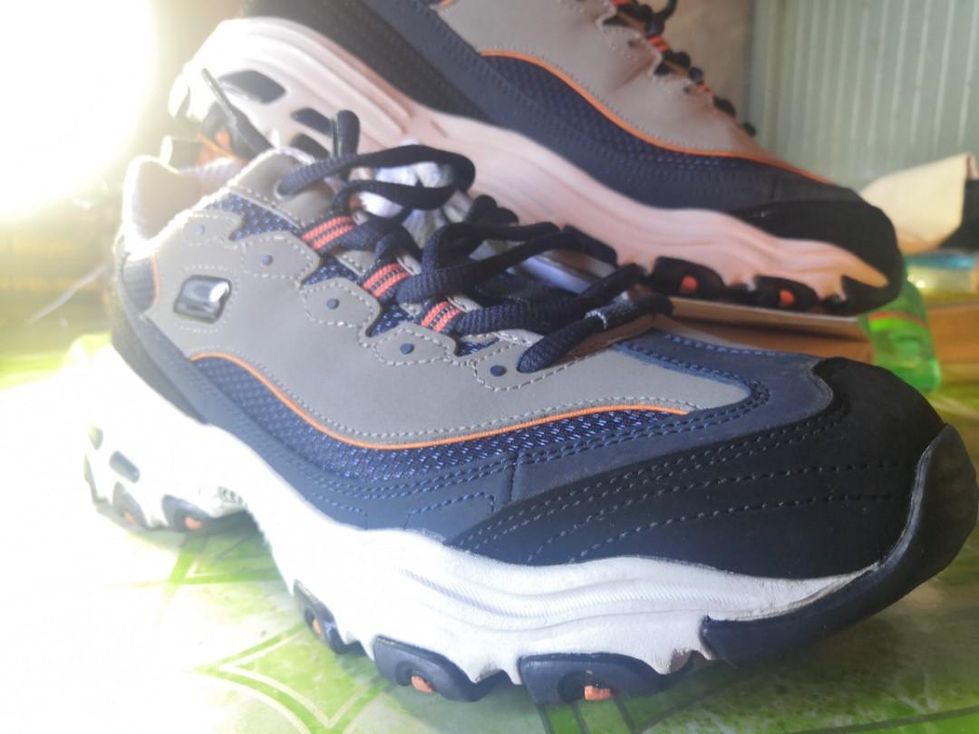 Skechers d lites shop mens orange