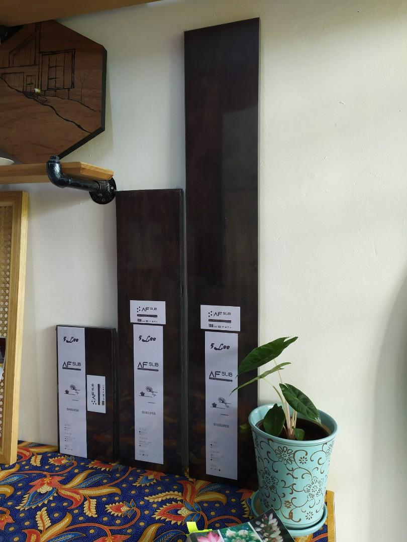 Solid rubber wood shelves panel, Furniture & Home Living, Furniture, Shelves, & Racks