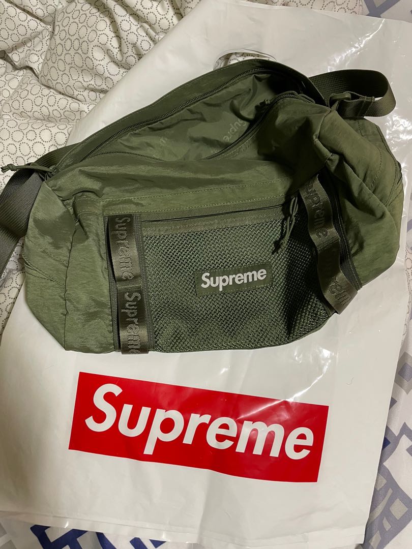 Supreme 2020 Mini Duffle Bag Olive Green, Men's Fashion, Bags